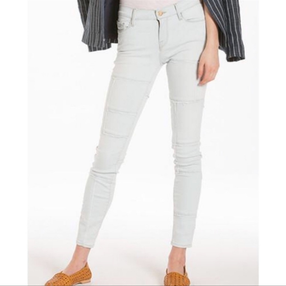 Frame Denim Jeans Patch Panel Patchwork Le Skinny… - image 3